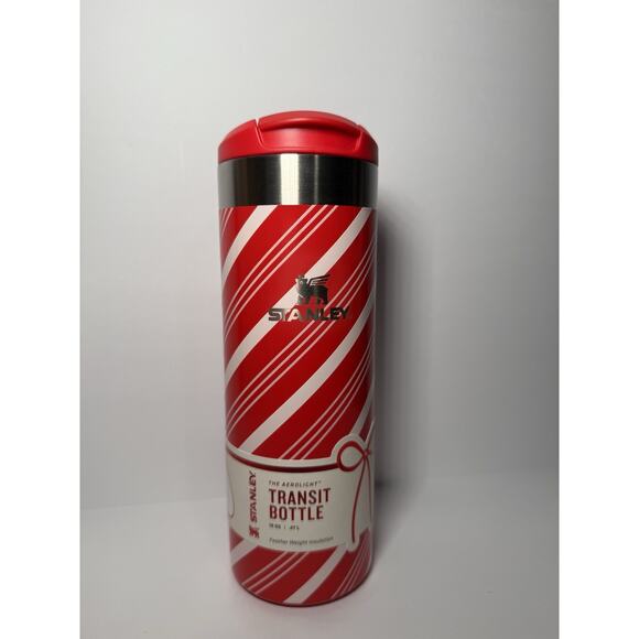 Stanley X Target Limited Edition 16oz Candy Cane Twist Aerolight Transit Bottle - Picture 1 of 7